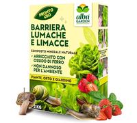 Albagarden - Lumachicida Granulare Naturale con Ossido di Ferro - Barriera Lumache e Limacce a Base di Minerali - Granulare 2 KG