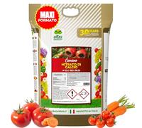 Albagarden | Nitrato di Calcio Granulare MAXI 4 Kg - Concime Azotato per Pomodori, Contro il Marciume Apicale Nero - Effetto Starter, Rinforza i Tessuti Vegetali