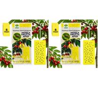 Albagarden - Trappola Cromotropica Gialla Per Mosca della Frutta - Adesiva A Doppia Forza - Pannelli Cattura Insetti, Trappole Anti Insetti X 5 Pz (Confezione da 2)