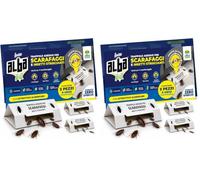 Albagarden Trappole Scarafaggi e Blatte, Trappola Collante a Casetta Configurabile Profilo Alto e Basso, Monitoraggio Insetti Striscianti per Casa, Colla Aromatizzata x 3 Pz (Confezione da 2)