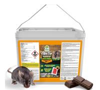 Albagarden - Veleno per Topi con Aroma al Cioccolato - Confezione Risparmio X 5 kg - Potente Esca Topicida in Pasta Rossa Trappola per Topi E Ultrasuoni - per disinfestazione