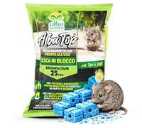 Albagarden - Veleno Per Topi Potente - Topicida In Blocchi - Esche Per Topi Utilizzabile Con Trappola E Ultrasuoni - Per Ratti Di Ogni Dimensione -15 Blocchi X 20 Gr x 2 Pezzi