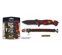 Albainox 33976 Set coltello emergenza vigili del fuoco + bracciale in paracord