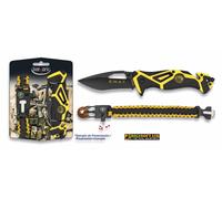 Albainox 33980 Set coltello emergenza swat + bracciale in paracord