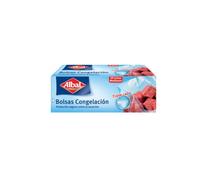 Albal Sacchetti congelamento 3 litri, realizzati con materiali riciclati al 70%, a triplo strato, resistenti, riutilizzabili, riciclabili, 40 sacchetti medi