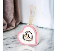 Albalù Bomboniera Profumatore Cuore Calice 7,5x7,5 cm - Diffusore d’Ambiente in Resina con Scatola Regalo Inclusa - Bomboniere Comunione - ROSA