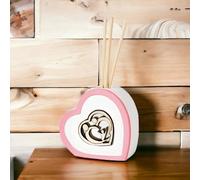 Albalù Bomboniera Profumatore Cuore Sacra Famiglia 7.5x7.5 cm - Diffusore d’Ambiente con Scatola Regalo Inclusa - Bomboniere Cresima, Bomboniere