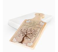 Albalù Bomboniera Tagliere Albero della Vita 16x29 cm - Tagliere Decorativo in Legno con Stampa su Vetro, Scatola Inclusa - Bomboniere Cresima Ragazzo, Bomboniere Comunione Bambina