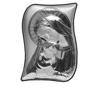 Albalù Italia Icona Sacra in Argento Laminato Misura 5x7 Centimetri - Made in Italy (Madonna)