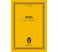 Alban berg : violin concerto - violon & orchestre - partition d'etude: Violine und Orchester. Studienpartitur.