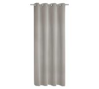 Albani Moments Blackout 254503 - Tenda con Occhielli, di Alta qualità, in Tessuto Oscurante, alla Moda, Dimensioni 245 x 140 cm (A x B), Colore: Pietra