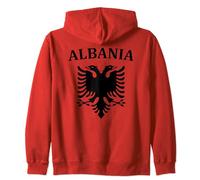 Albania Bandiera Albanese Felpa con Cappuccio