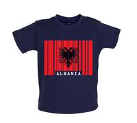 Albania Barre Stile Bandiera - Bambino T-Shirt / Body - Repubblica Live Nato
