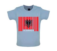 Albania Barre Stile Bandiera - Bambino T-Shirt / Body - Repubblica Live Nato
