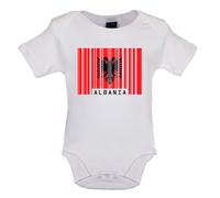 Albania Barre Stile Bandiera - Bambino T-Shirt / Body - Repubblica Live Nato