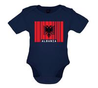 Albania Barre Stile Bandiera - Bambino T-Shirt / Body - Repubblica Live Nato