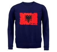 Albania Grunge Bandiera - Bambini Felpa/Maglione - Albanese Republic Tirana -