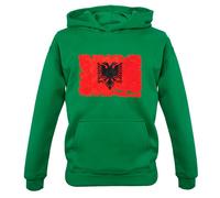 Albania Grunge Bandiera - Bambini Felpa/Maglione - Albanese Republic Tirana -