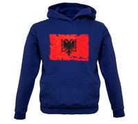 Albania Grunge Bandiera - Bambini Felpa/Maglione - Albanese Republic Tirana -