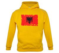 Albania Grunge Bandiera - Bambini Felpa/Maglione - Albanese Republic Tirana -