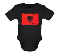 Albania Grunge Bandiera - Bambino T-Shirt / Body - Albanese Repubblica Tirana -
