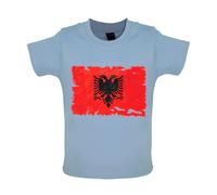 Albania Grunge Bandiera - Bambino T-Shirt / Body - Albanese Repubblica Tirana -