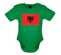 Albania Grunge Bandiera - Bambino T-Shirt / Body - Albanese Repubblica Tirana -