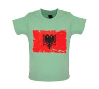 Albania Grunge Bandiera - Bambino T-Shirt / Body - Albanese Repubblica Tirana -