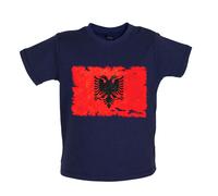 Albania Grunge Bandiera - Bambino T-Shirt / Body - Albanese Repubblica Tirana -