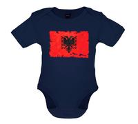 Albania Grunge Bandiera - Bambino T-Shirt / Body - Albanese Repubblica Tirana -