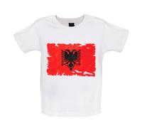 Albania Grunge Bandiera - Bambino T-Shirt / Body - Albanese Repubblica Tirana -
