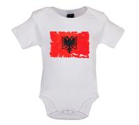 Albania Grunge Bandiera - Bambino T-Shirt / Body - Albanese Repubblica Tirana -