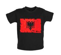 Albania Grunge Bandiera - Bambino T-Shirt / Body - Albanese Repubblica Tirana -
