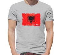 Albania Grunge Bandiera - T-Shirt - Albanese Bandiere Repubblica Tirana -