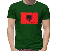 Albania Grunge Bandiera - T-Shirt - Albanese Bandiere Repubblica Tirana -