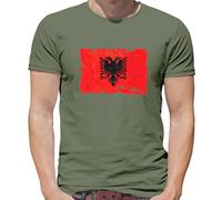 Albania Grunge Bandiera - T-Shirt - Albanese Bandiere Repubblica Tirana -