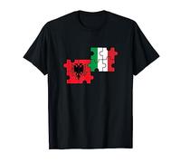Albania Italia Bandiera Italiano Albanese Maglietta