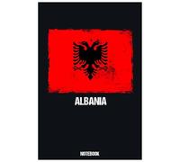 Albania Notebook: Vintage Albania Flag Themed Notes Journal Diary to Celebrate National Pride Perfect for Travel or Work