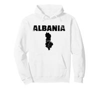 Albania Vintage Mappa Albanese Felpa con Cappuccio