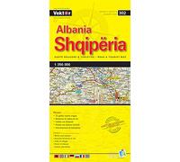 Albania yellow map vektor GPS: VEKTOR.302