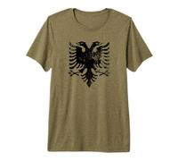 Albanian Flag Shirt Double Headed Eagle Albania Maglietta Premium