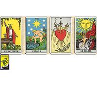 Albano Waite Tarocchi in francese - Gioco di 78 carte - Carte di parcheggio con spiegazione delle 78 lame (libretto in FR) - Lettura consapevole e inconsciente - Rider Waite Tarocchi divinatorio