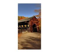 Albany, copertura per porta a ponte coperto, striscione 90 x 180 cm, striscione per feste, cartello di benvenuto stagionale, decorazione verticale da appendere per portico, ingresso, giardino