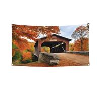 Albany Covered Bridge - Cappello per Halloween, copertura completa, per festival, feste e feste in tessuto lavabile in lavatrice