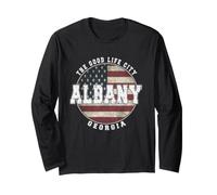 Albany Georgia, Vendemmia, Bandiera Americana Maglia a Manica