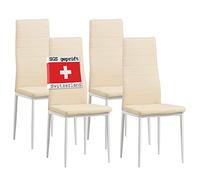 Albatros 2702 Milano Set di 4 sedie da Pranzo, Beige