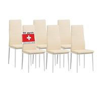 Albatros 2707 Milano Set di 6 sedie da Pranzo, Beige