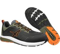 ALBATROS Wave Impulse Low - Scarpe Antinfortunistiche - Scarpe da Lavoro con Puntale in Fibra di Vetro - Numero 41 - Scarpe di Sicurezza Unisex S1PS - Nero-Oliva