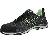 Albatros Splendid Green GH Low riciclate, scarpe antinfortunistiche S1P ESD HRO SRC, tappo in fibra di vetro, antiscivolo, senza metallo, vegane, unisex, nero/verde, 43 EU