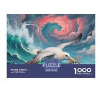 Albatros uccello mare Puzzle 1000 Pezzi Animale Jigsaw Adulto Per Gioco Familiare Gioco Education Regalo Per Amore E Amico Decorazione Interna Unica Stress Relief Toy 70x50cm/1000pcs
